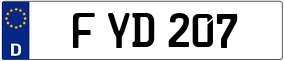 Trailer License Plate